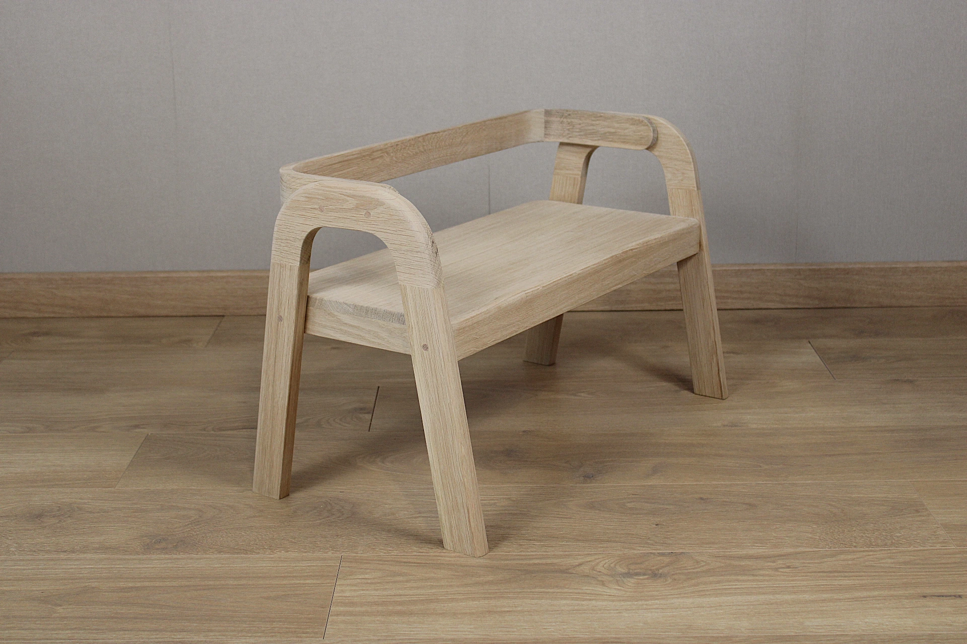 Banc enfant en bois de chêne naturel