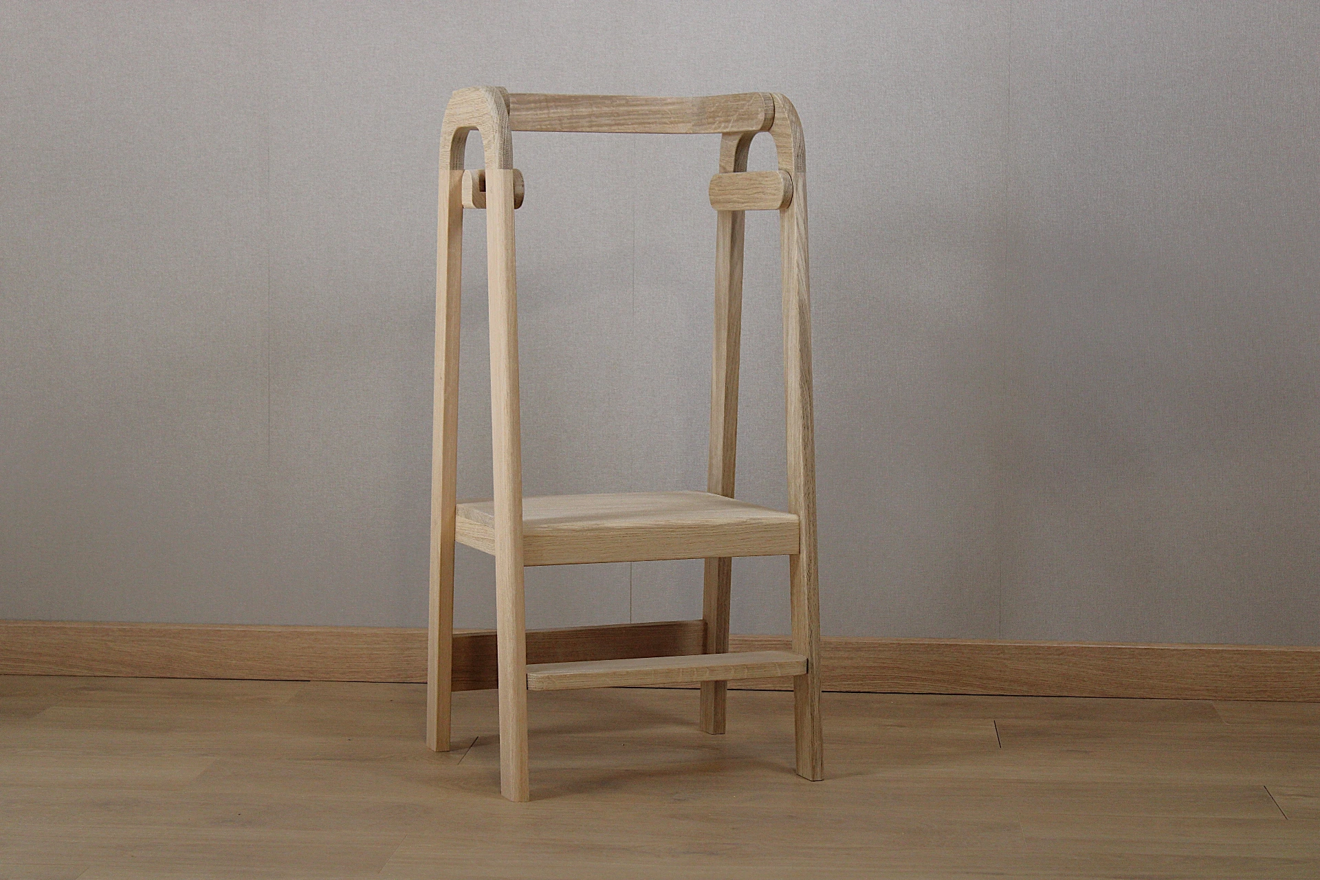 Tour d'apprentissage en bois de chêne naturel