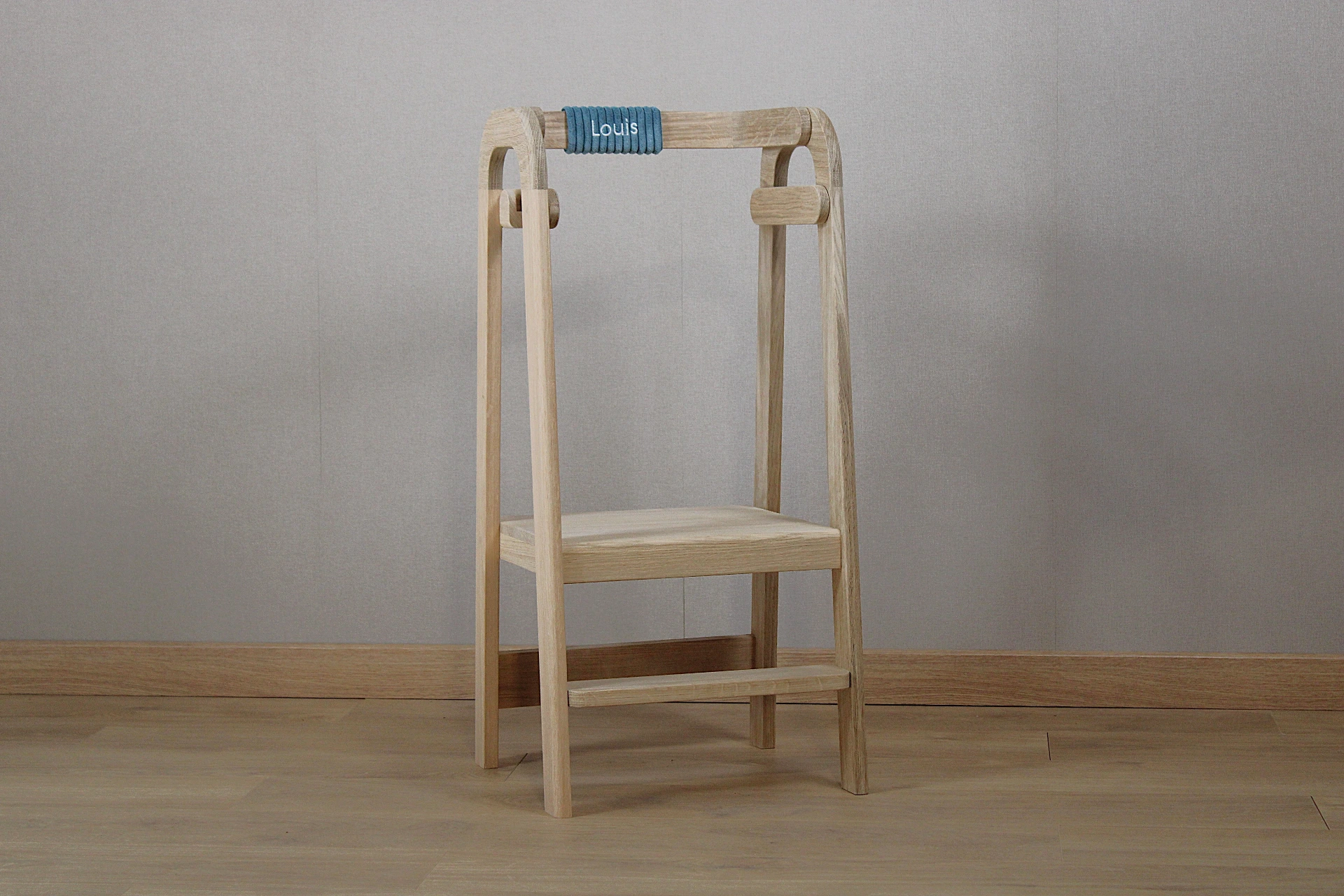 Tour d'apprentissage en bois de chêne_bleu