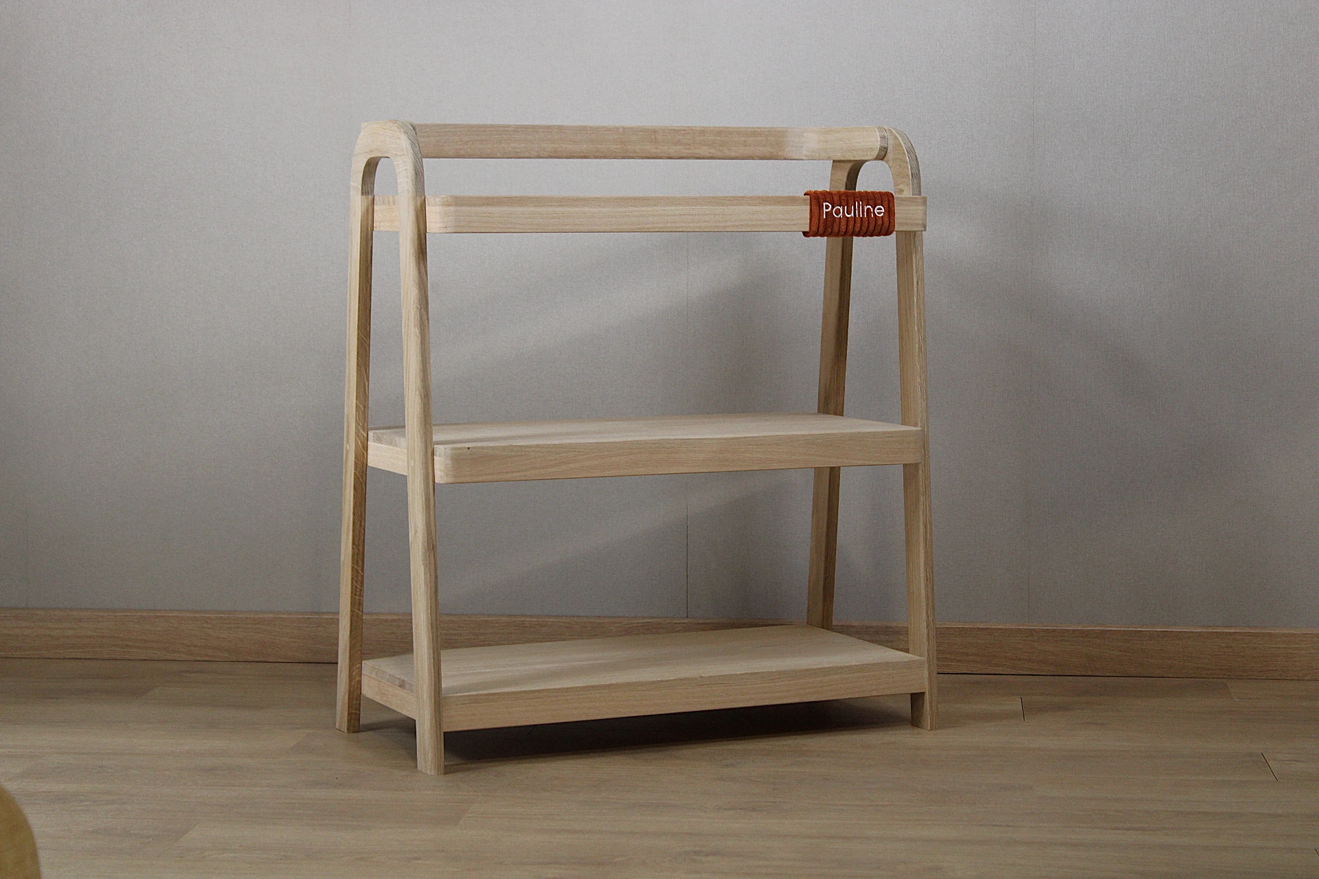 Étagère en bois de chêne naturel_terracotta