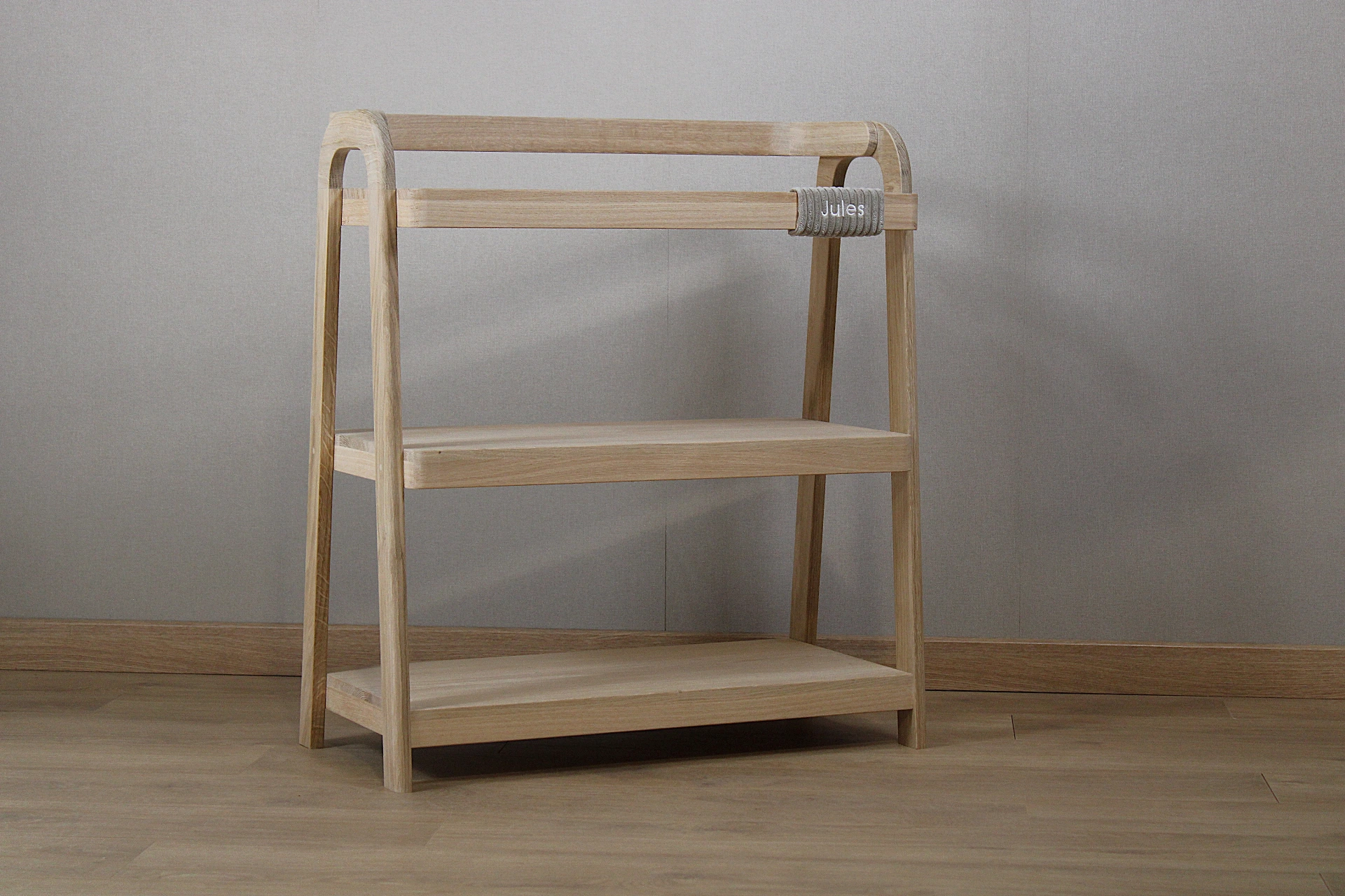 Étagère en bois de chêne naturel_beige